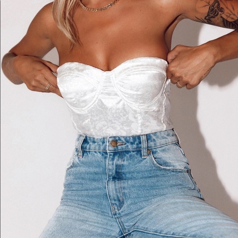 White Bustier Top